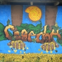 Student murals in Oventic